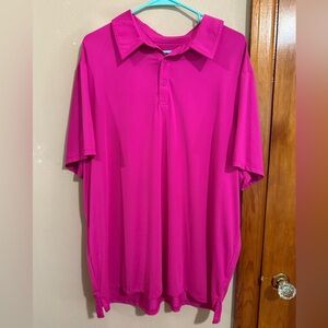Men’s pink polo size xxl